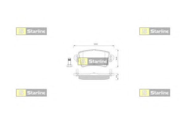 STARLINE BDS251 Тормозные колодки STARLINE для OPEL