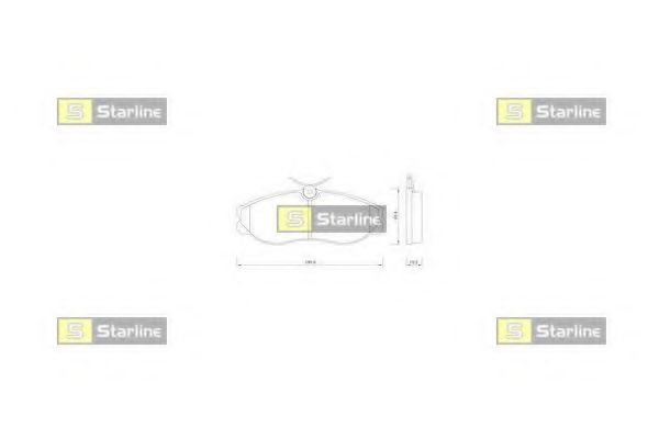 STARLINE BDS257 Тормозные колодки STARLINE для FORD