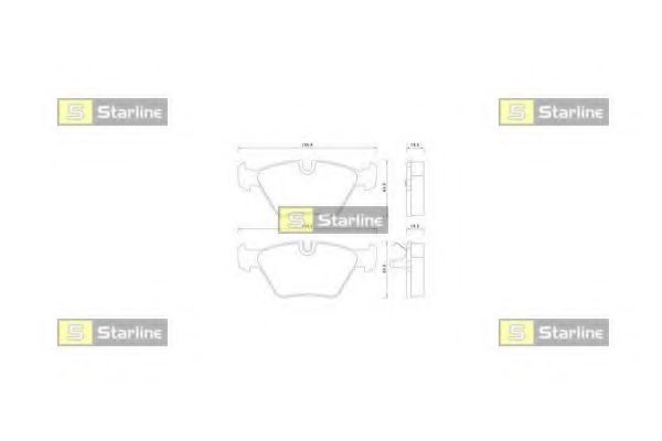 STARLINE BDS359 Тормозные колодки STARLINE для BMW