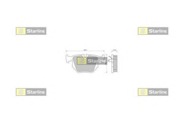 STARLINE BDS363 Тормозные колодки STARLINE для BMW