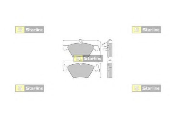 STARLINE BDS367 Тормозные колодки STARLINE для MERCEDES-BENZ