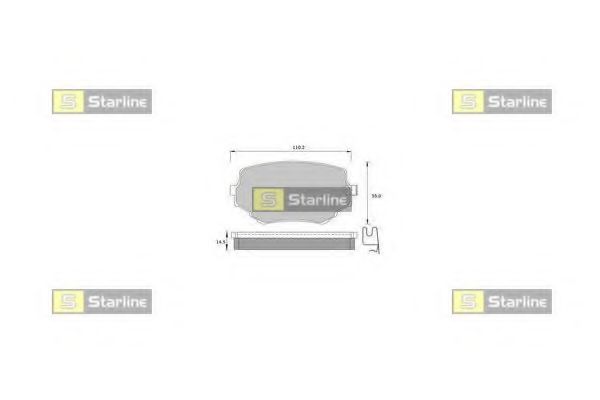 STARLINE BDS397 Тормозные колодки STARLINE для BMW