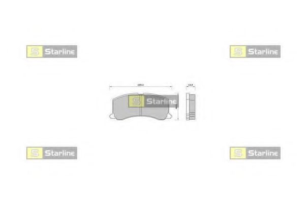 STARLINE BDS413 Тормозные колодки STARLINE для BMW