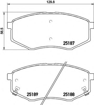 COBREQ N1751 Тормозные колодки для HYUNDAI IX20