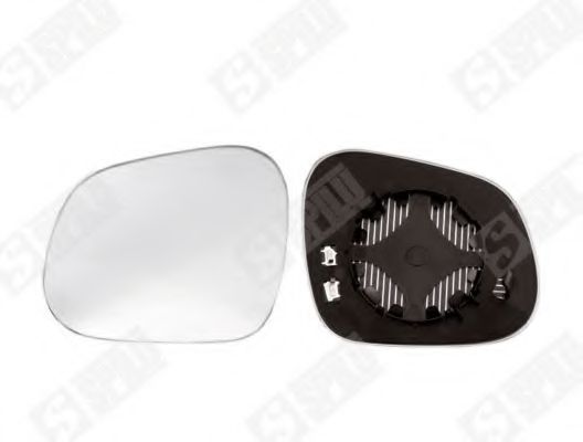 SPILU 12773 Зеркальное стекло,  наружное зеркало  для SEAT ALTEA XL (5P5, 5P8) 2.0 TFSI 4x4