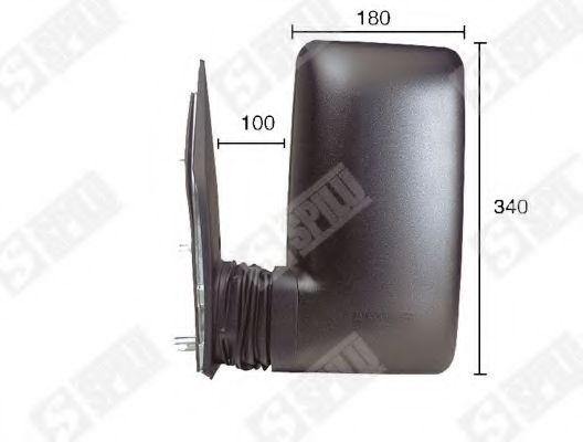 SPILU 51305 Наружное зеркало  для IVECO DAILY 3 фургон 29 L 10 5 (ALJA43A2, ALJA42A2, ALJA41A2)