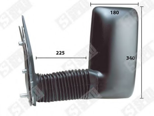 SPILU 51309 Наружное зеркало  для IVECO DAILY 3 фургон 29 L 10 5 (ALJA43A2, ALJA42A2, ALJA41A2)