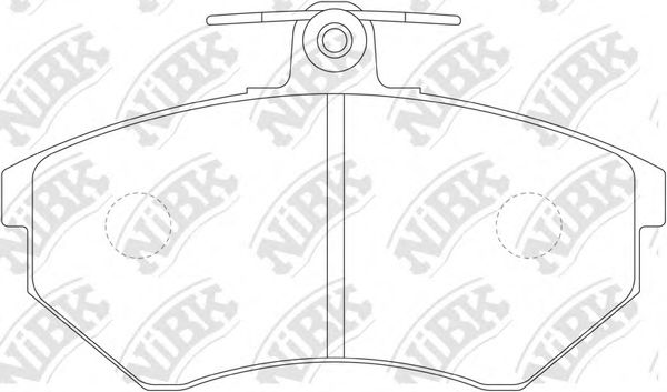 NiBK PN0018 Тормозные колодки NIBK для SEAT
