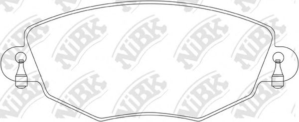 NiBK PN0159 Тормозные колодки для JAGUAR X-TYPE