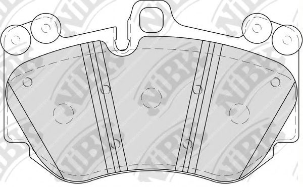 NiBK PN0552 Комплект тормозных колодок, дисковый тормоз 