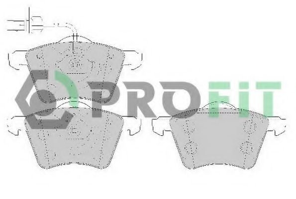 PROFIT 50001654 Тормозные колодки PROFIT для SEAT