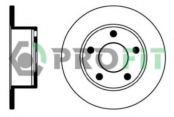 PROFIT 50100321 Тормозные диски PROFIT для SKODA