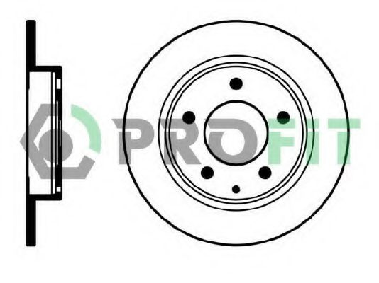 PROFIT 50100524 Тормозные диски PROFIT 