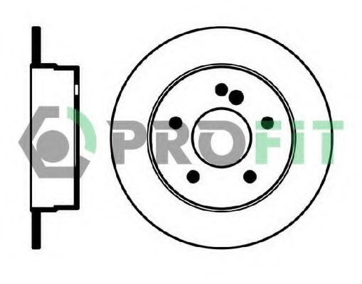 PROFIT 50100539 Тормозные диски PROFIT 
