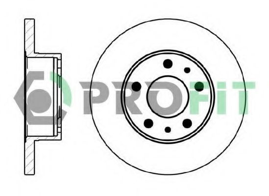 PROFIT 50100758 Тормозные диски PROFIT для FIAT