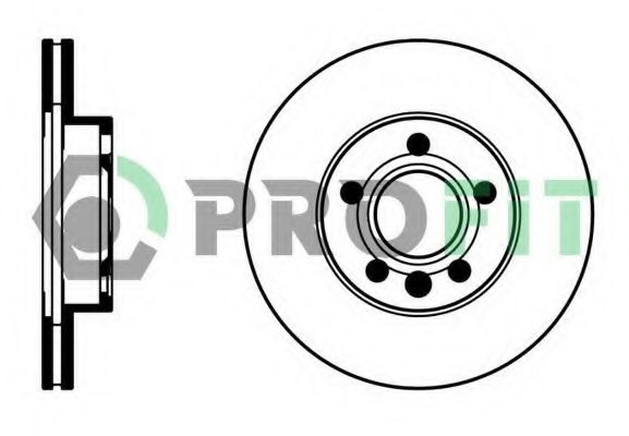 PROFIT 50101010 Тормозные диски PROFIT для VOLKSWAGEN