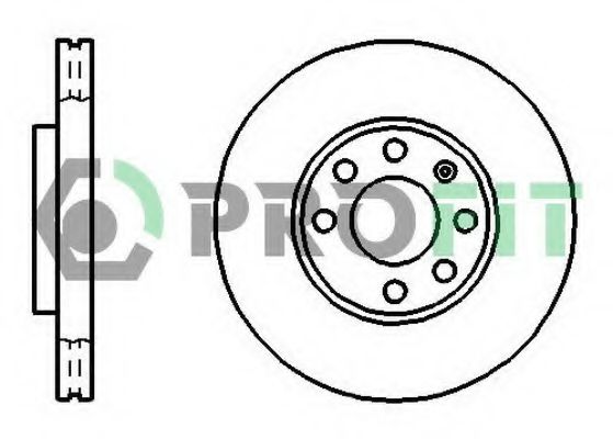 PROFIT 50101041 Тормозные диски PROFIT для OPEL