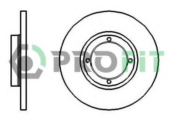 PROFIT 50101076 Тормозные диски PROFIT для CHEVROLET