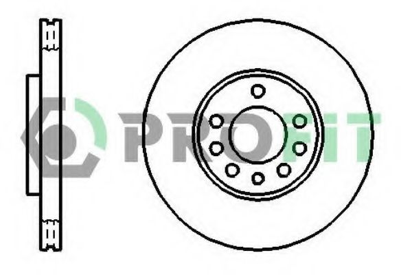 PROFIT 50101191 Тормозные диски PROFIT для SAAB