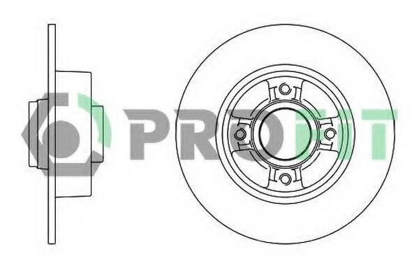 PROFIT 50101369 Тормозные диски PROFIT для RENAULT