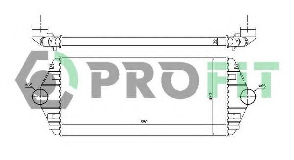 PROFIT PR0555T1 Интеркулер PROFIT для PEUGEOT
