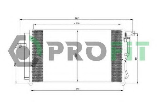 PROFIT PR1301C1 Радиатор кондиционера PROFIT 