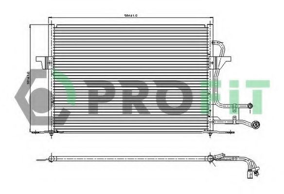 PROFIT PR2532C1 Радиатор кондиционера PROFIT 