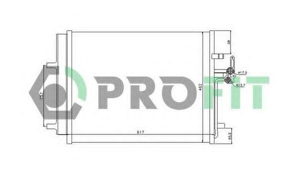 PROFIT PR2539C1 Радиатор кондиционера PROFIT 
