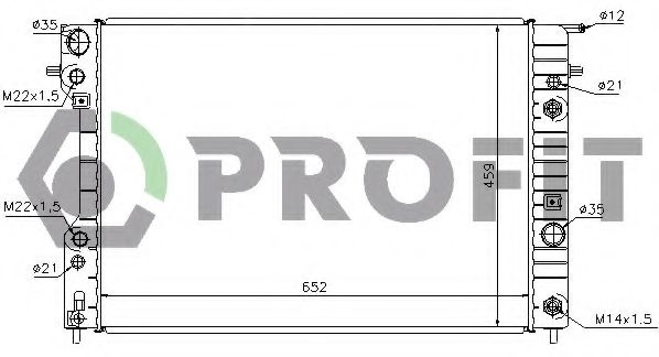 PROFIT PR5080A1 Радиатор охлаждения двигателя PROFIT для OPEL