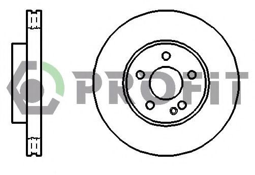 PROFIT 50101203 Тормозные диски PROFIT для MERCEDES-BENZ