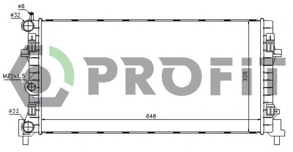 PROFIT PR9504A5 Радиатор охлаждения двигателя PROFIT для AUDI