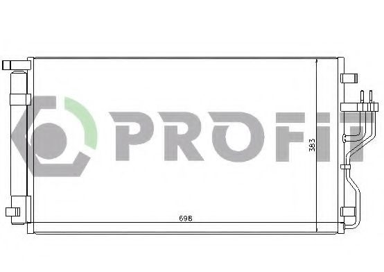 PROFIT PR1311C3 Радиатор кондиционера PROFIT 