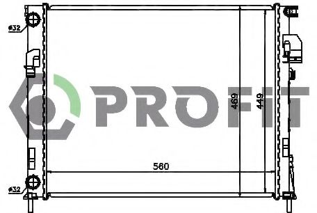 PROFIT PR5058A5 Радиатор охлаждения двигателя PROFIT для OPEL