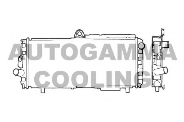 AUTOGAMMA 100002 Радиатор охлаждения двигателя AUTOGAMMA 