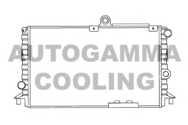 AUTOGAMMA 100004 Радиатор охлаждения двигателя AUTOGAMMA для ALFA ROMEO