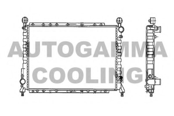 AUTOGAMMA 100012 Радиатор охлаждения двигателя AUTOGAMMA для ALFA ROMEO