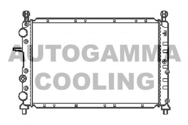 AUTOGAMMA 100017 Радиатор охлаждения двигателя AUTOGAMMA 