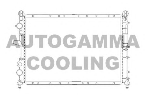 AUTOGAMMA 100018 Радиатор охлаждения двигателя для LANCIA DELTA