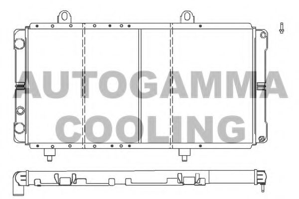 AUTOGAMMA 100026 Радиатор охлаждения двигателя для PEUGEOT J5