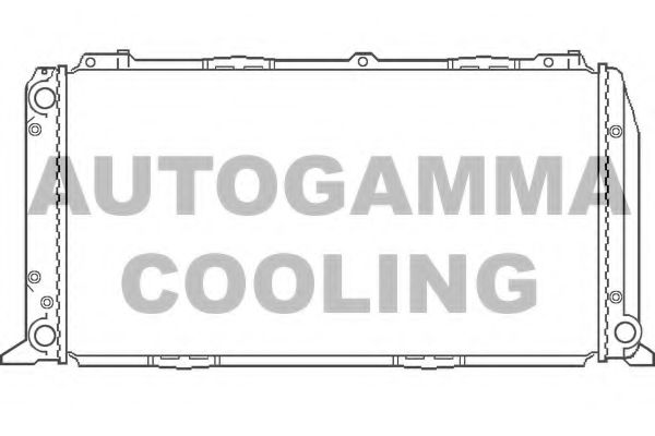 AUTOGAMMA 100041 Радиатор охлаждения двигателя AUTOGAMMA 