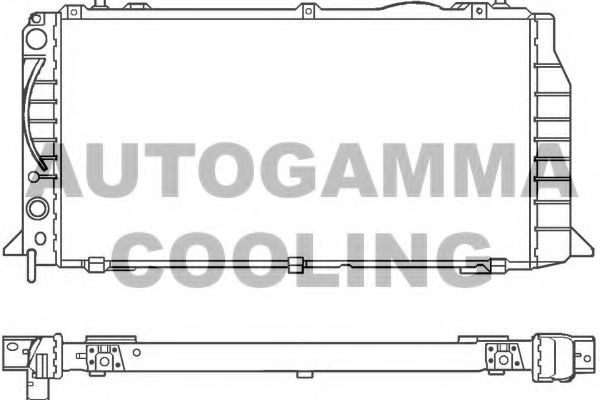 AUTOGAMMA 100046 Радиатор охлаждения двигателя AUTOGAMMA для AUDI