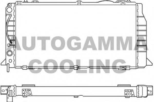 AUTOGAMMA 100048 Радиатор охлаждения двигателя для AUDI COUPE