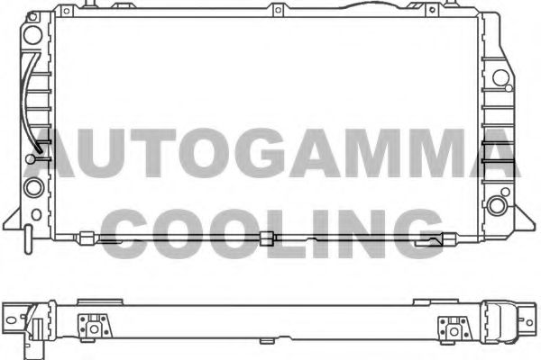 AUTOGAMMA 100049 Радиатор охлаждения двигателя AUTOGAMMA для AUDI