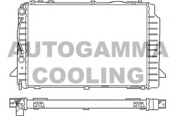 AUTOGAMMA 100052 Радиатор охлаждения двигателя AUTOGAMMA 