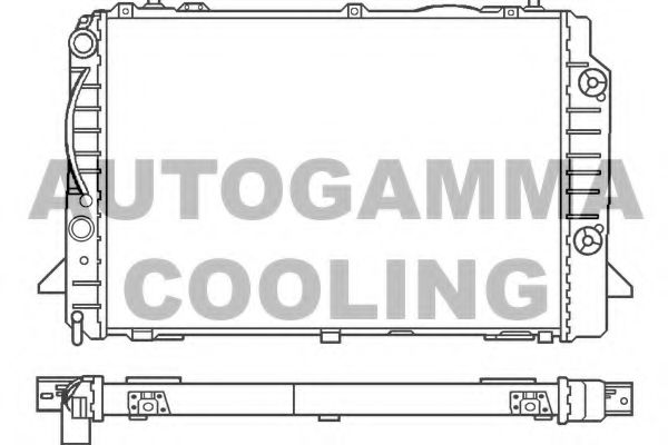 AUTOGAMMA 100053 Радиатор охлаждения двигателя для AUDI CABRIOLET