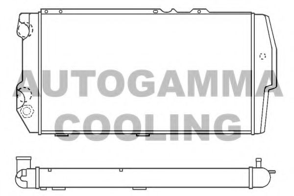 AUTOGAMMA 100055 Радиатор охлаждения двигателя для AUDI 100