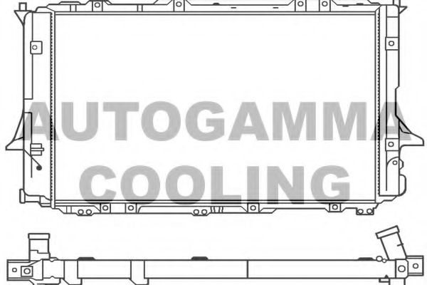 AUTOGAMMA 100059 Радиатор охлаждения двигателя AUTOGAMMA для AUDI