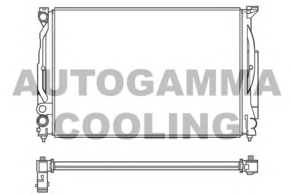 AUTOGAMMA 100061 Радиатор охлаждения двигателя AUTOGAMMA 