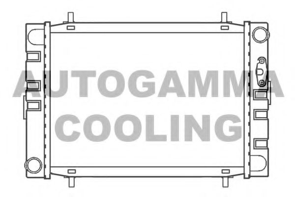 AUTOGAMMA 100069 Радиатор охлаждения двигателя для ROVER