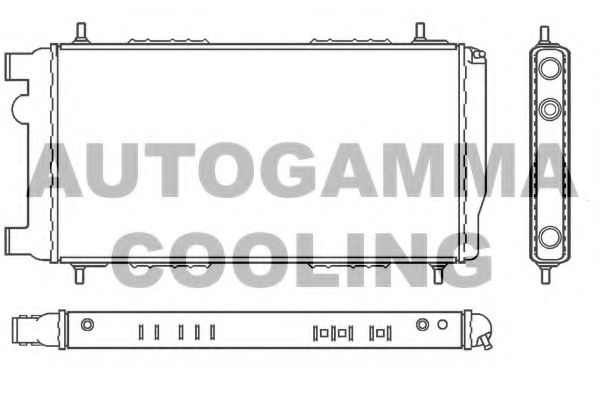 AUTOGAMMA 100073 Радиатор охлаждения двигателя AUTOGAMMA 